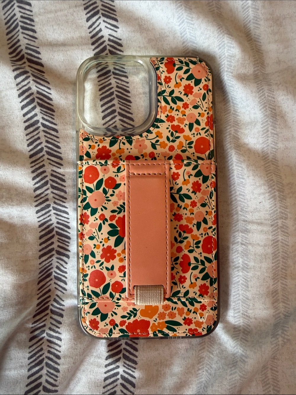 Walli Floral Pink Phone Case with Strap